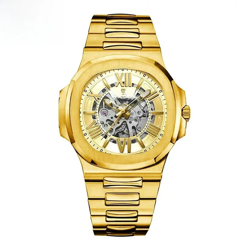 Steel Waterproof Business Dress Wristwatch Blue White