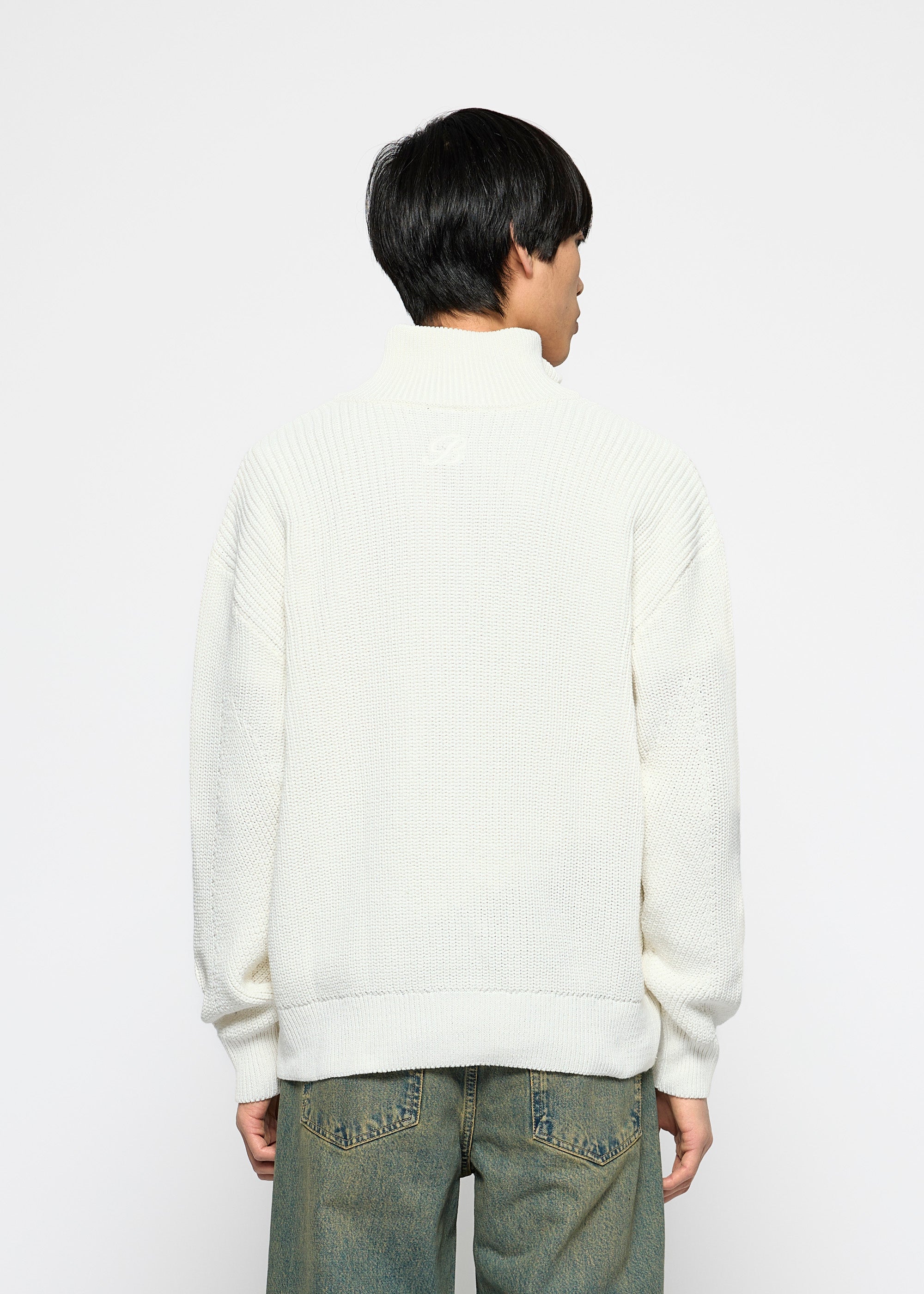 Chunky Knit Zip Jacket