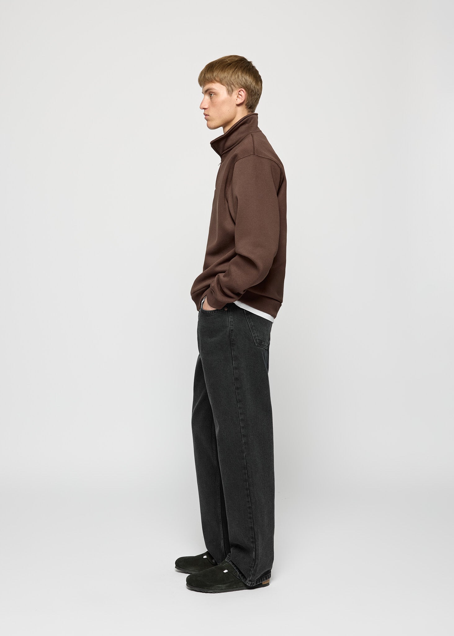 Essential Mock Neck Zip