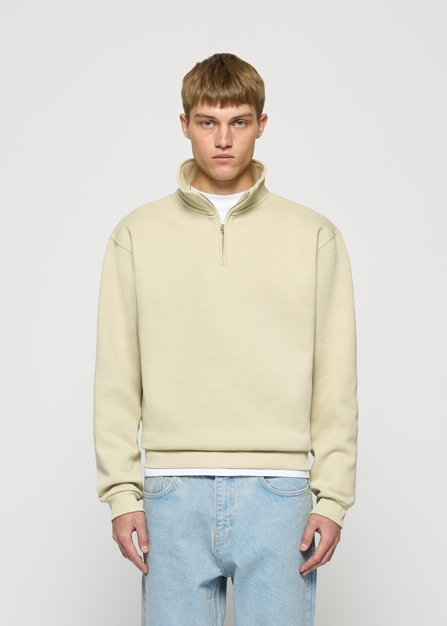 Essential Mock Neck Zip