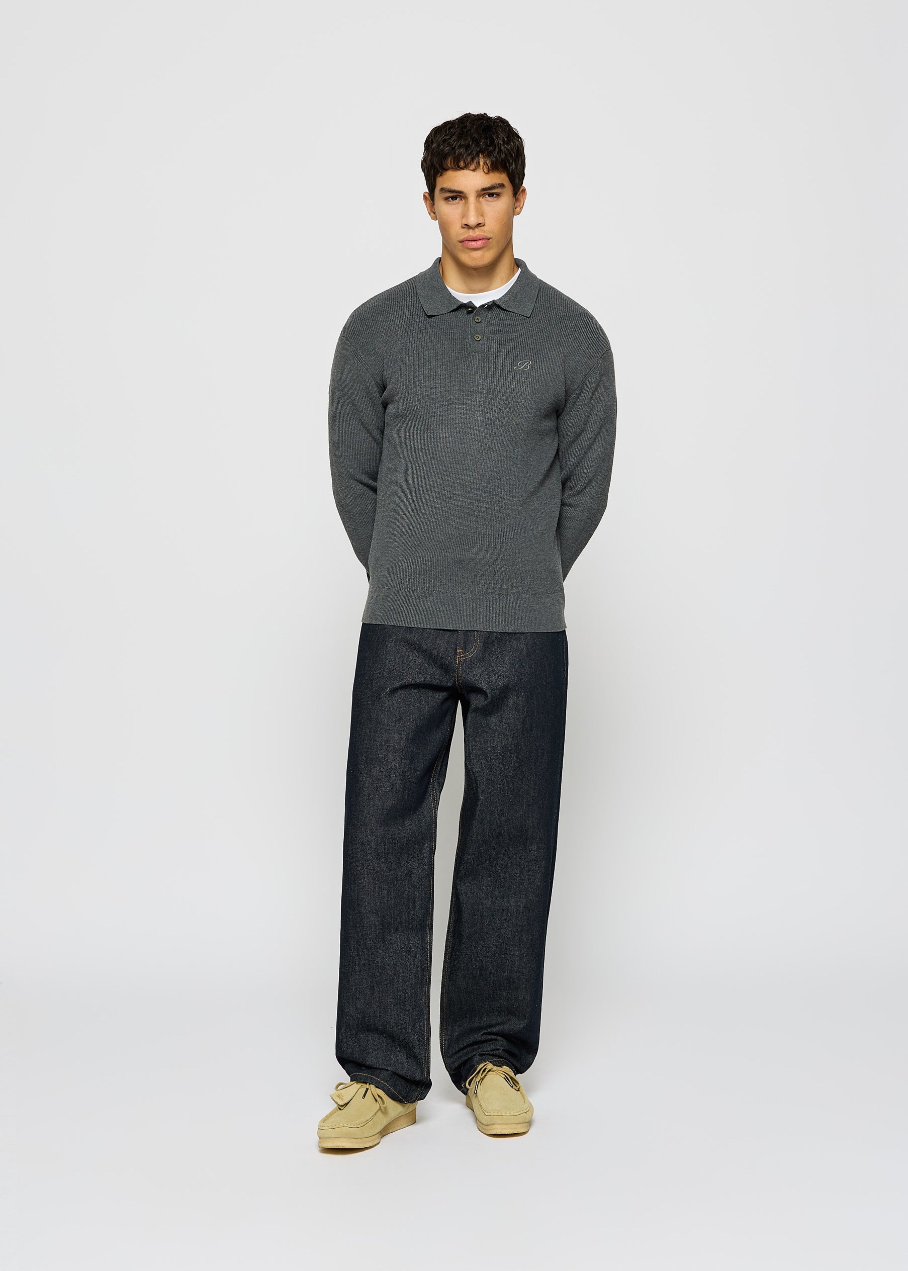 Heavy Polo Knit Sweater