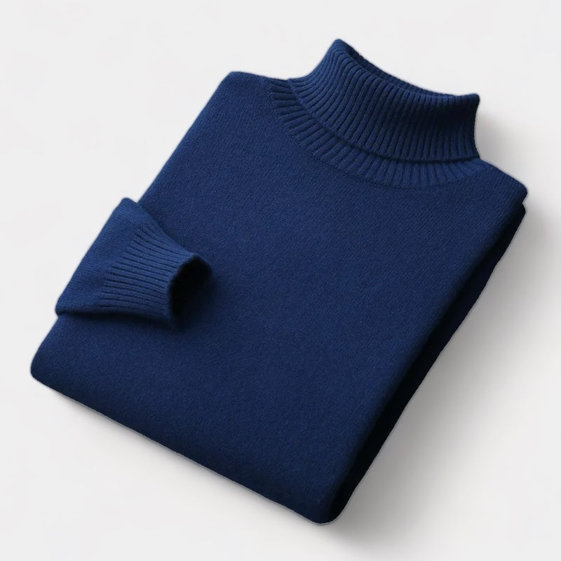 OLD MONEY Merino Wool Turtleneck Sweater