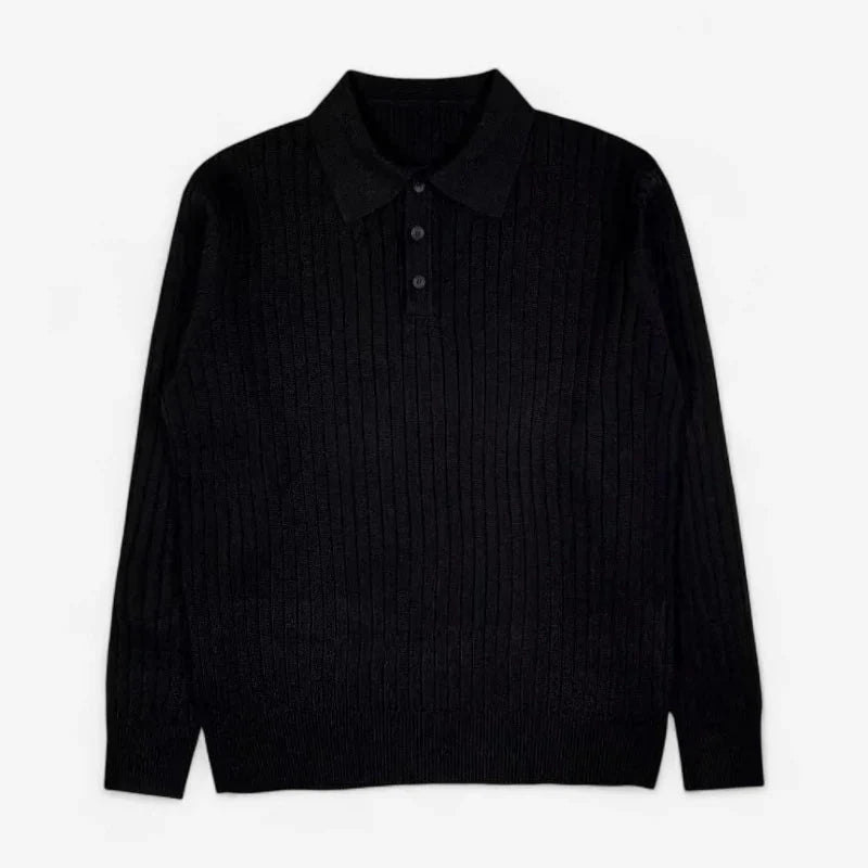Men’s Knit Long Sleeve Polo