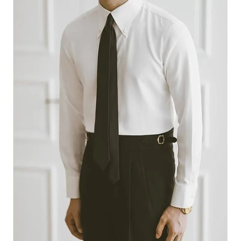 Old Money Brown Cotton Shirt