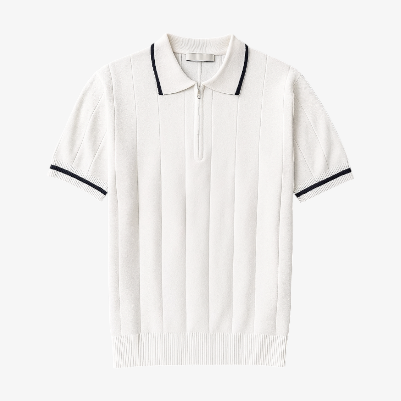 Old Money Half-Zip Knitted Polo