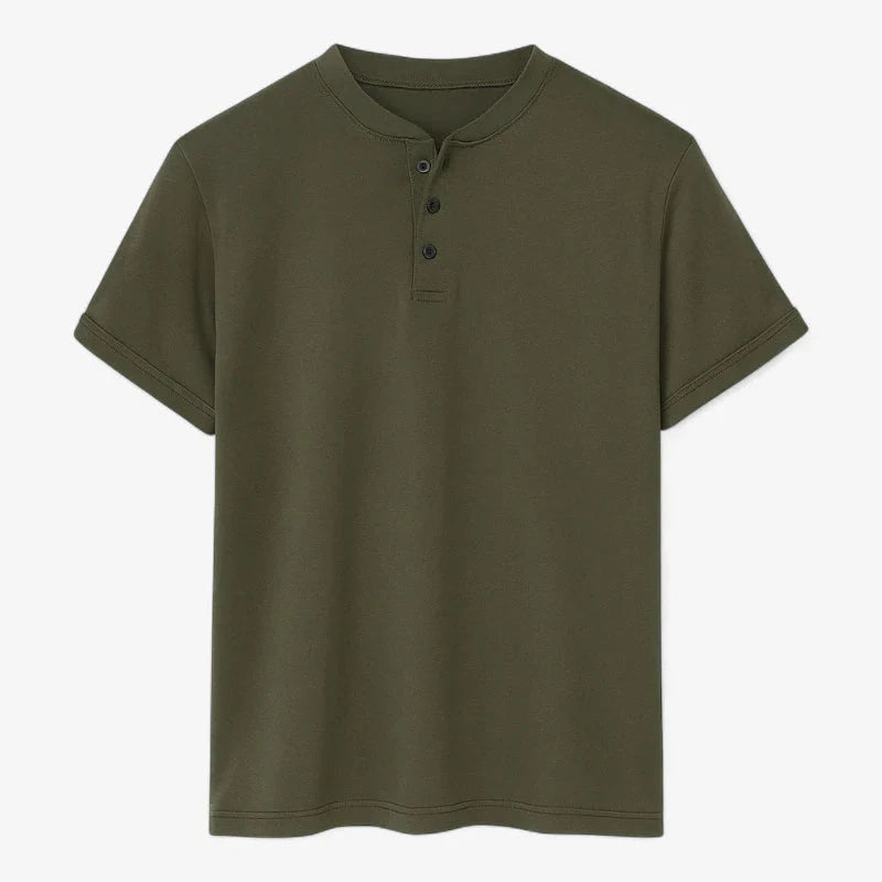 Old Money Henry Collar T-Shirt