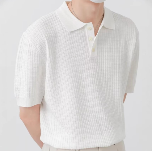 Old Money waffle polo