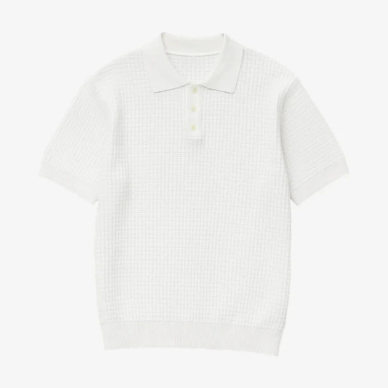 Old Money waffle polo