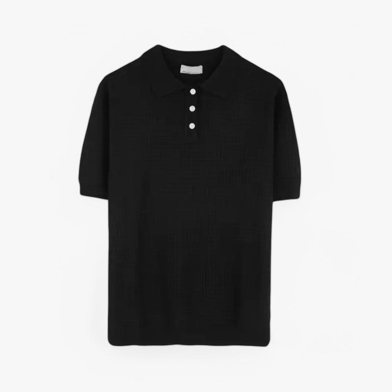 Old Money waffle polo