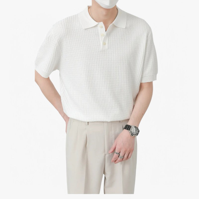 Old Money waffle polo