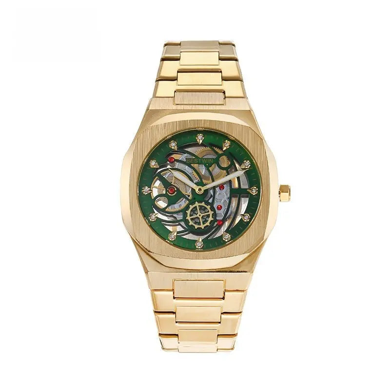 Stainless Steel Waterproof Business Dress Hot selling golden green