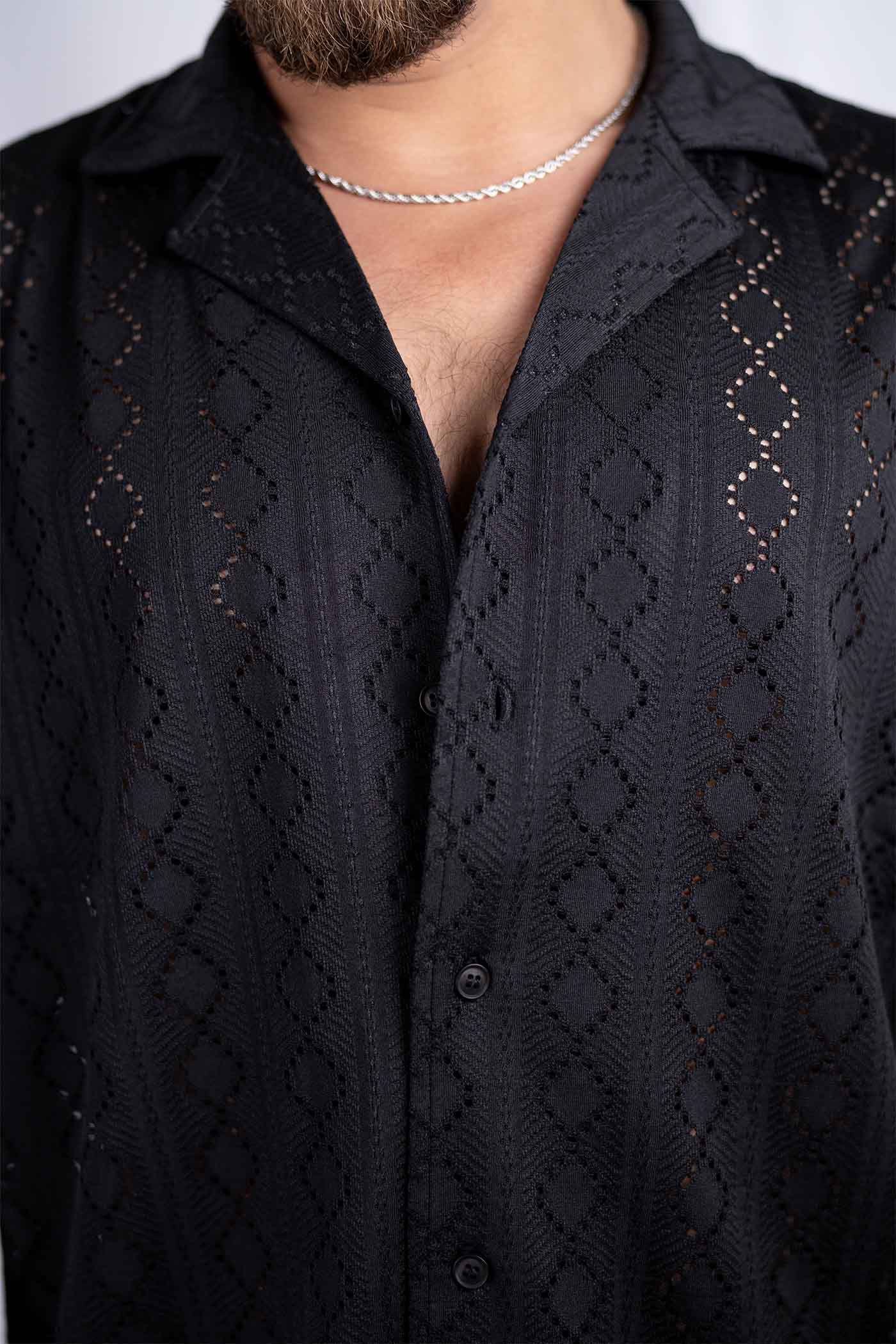 JACQUARD SHORT SLEEVE SHIRT