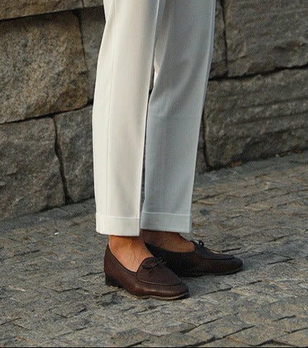 OLD MONEY PLEATED DOUBLE BUTTON TROUSERS