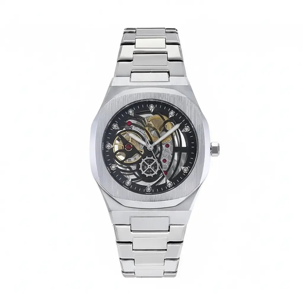 Stainless Steel Waterproof Business Dress White black