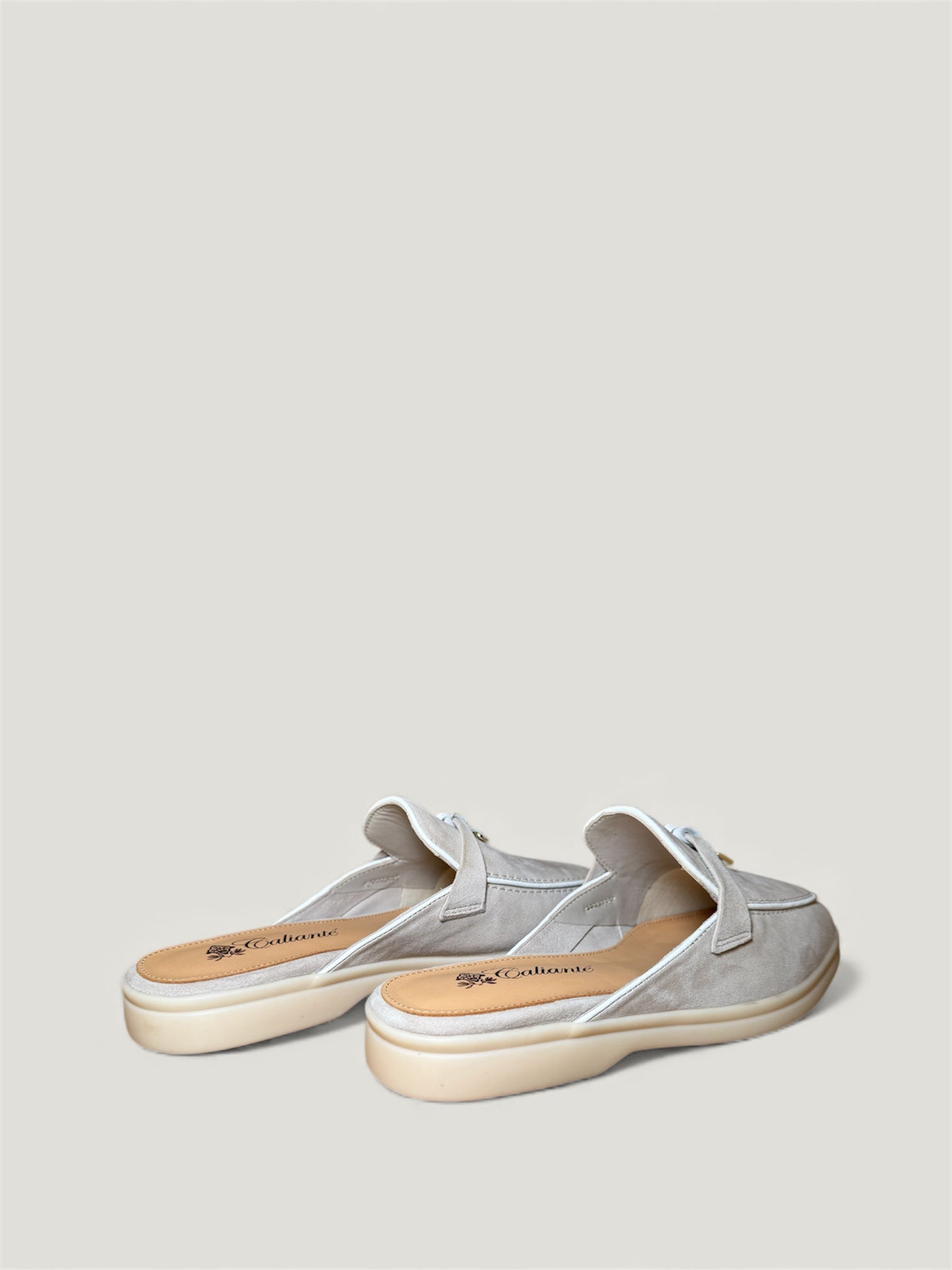 Boot Slipper Damen - Creme beige