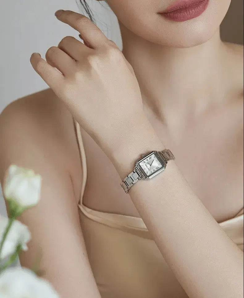 Avolis Women's Artistic Watch - Creative Design Stainless Steel Bracelet Lambbei