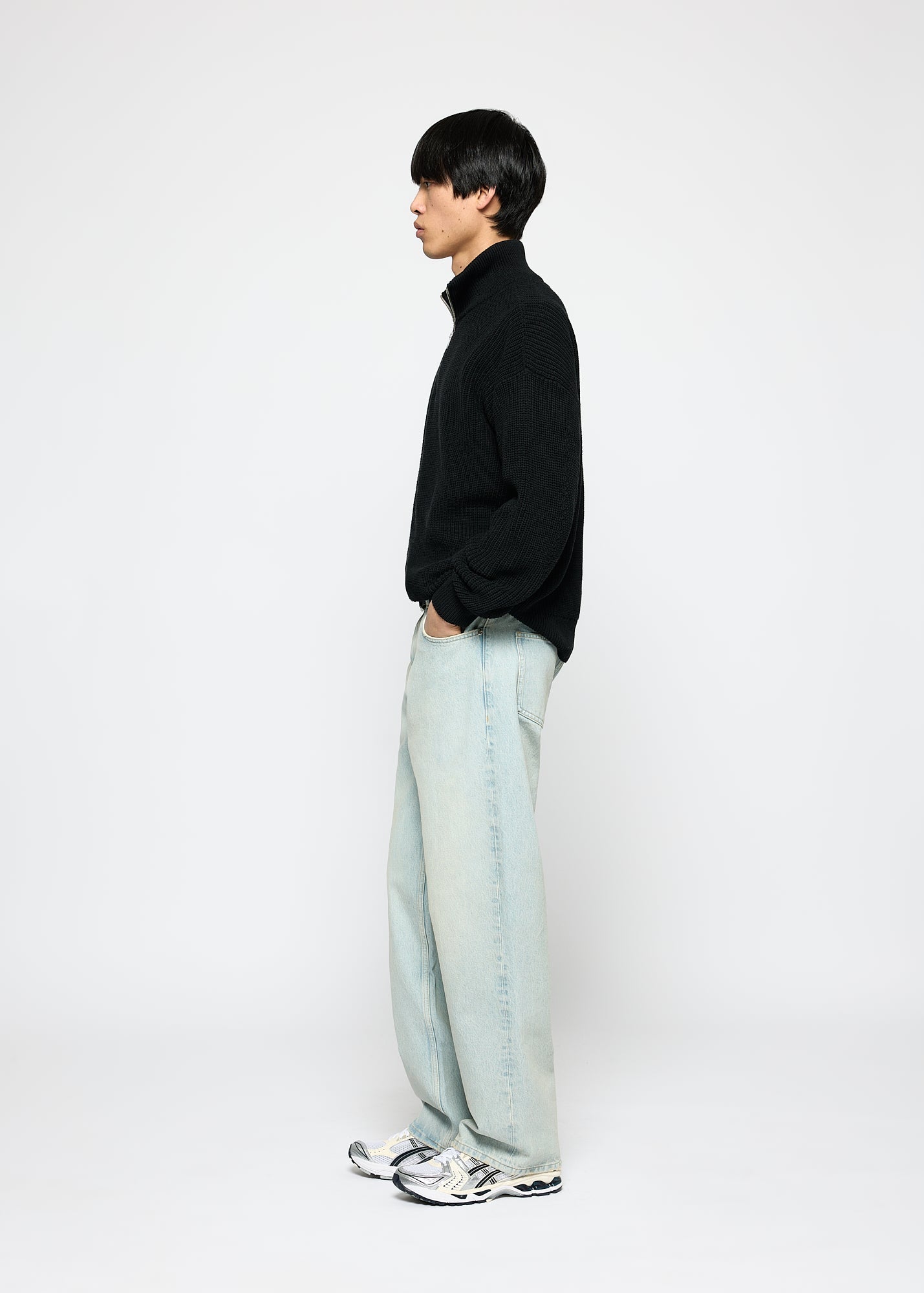 Chunky Knit Half-Zip Sweater