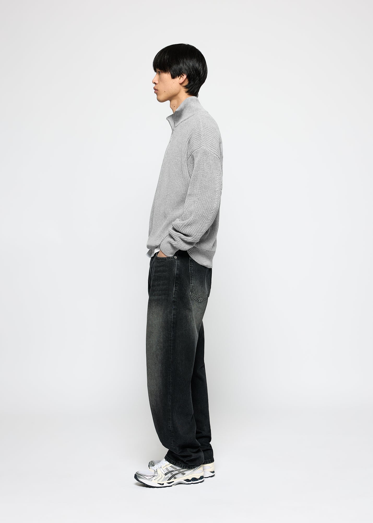 Chunky Knit Half-Zip Sweater