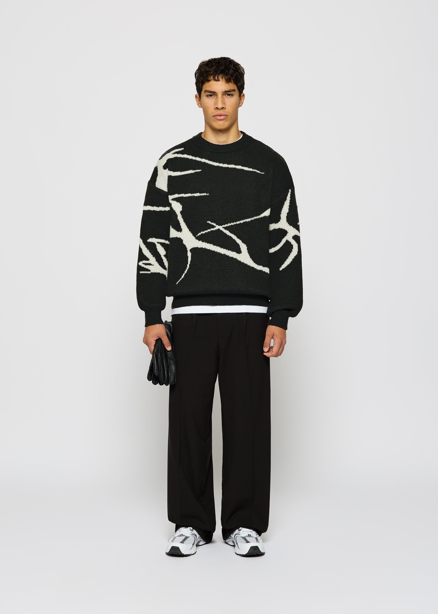 Jacquard Knit Sweater