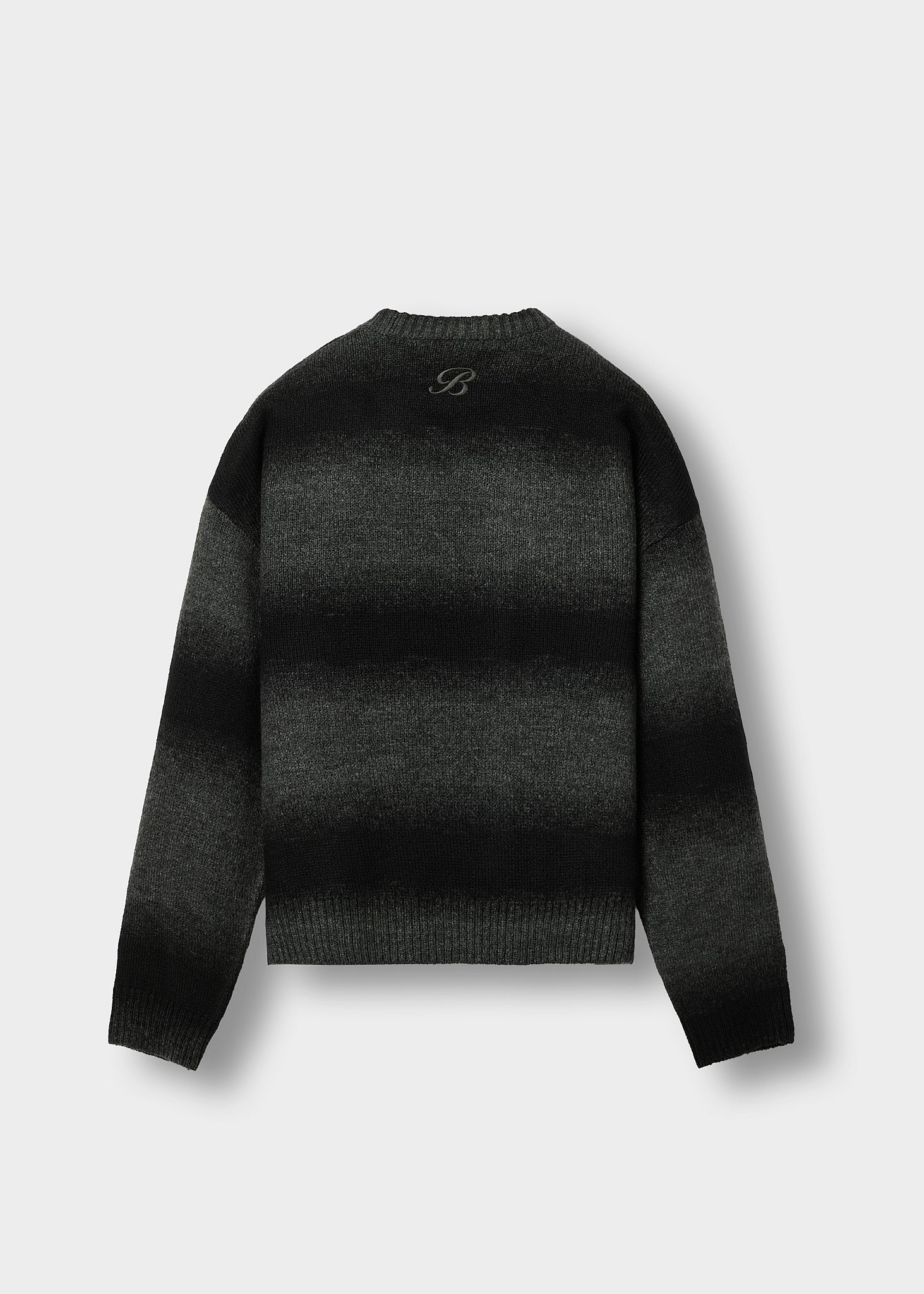 Knit Gradient Crewneck Sweater