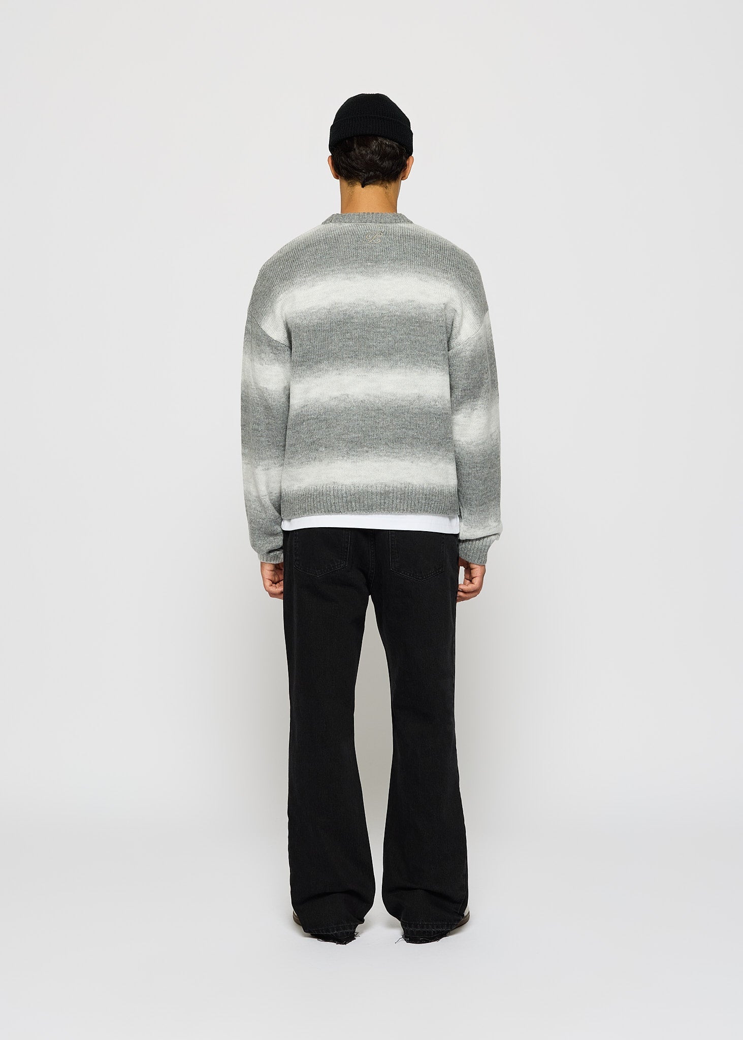 Knit Gradient Crewneck Sweater