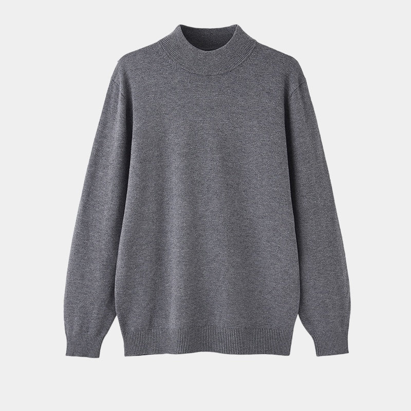 OLD MONEY Merino Wool Half Turtleneck Sweater