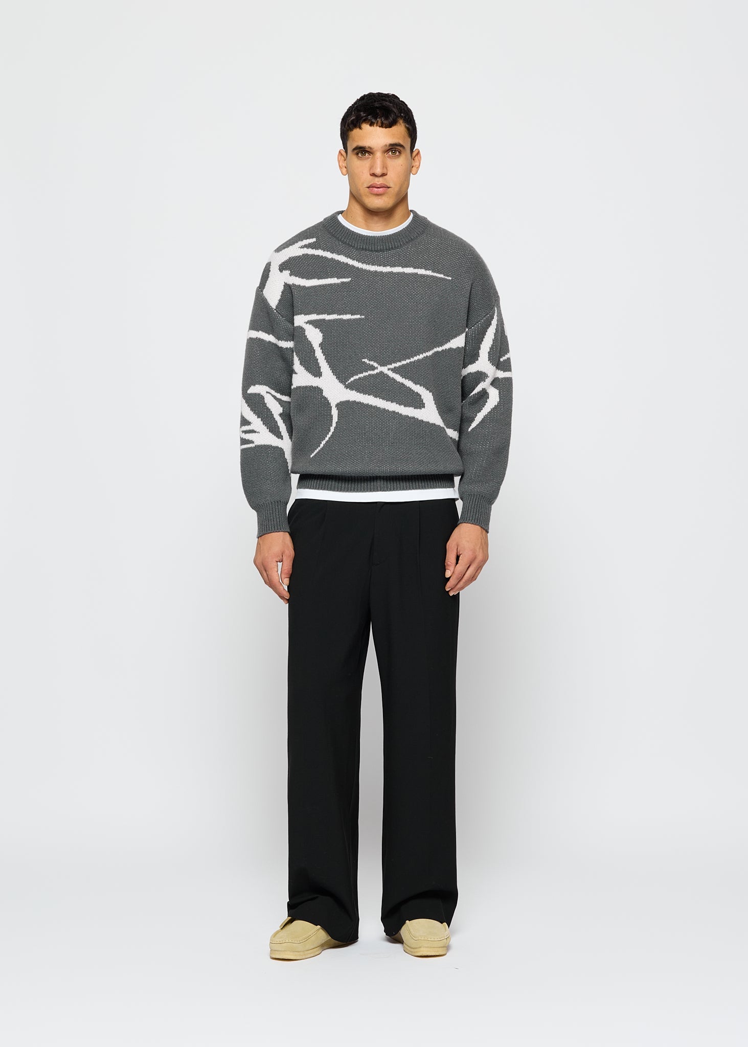 Jacquard Knit Sweater