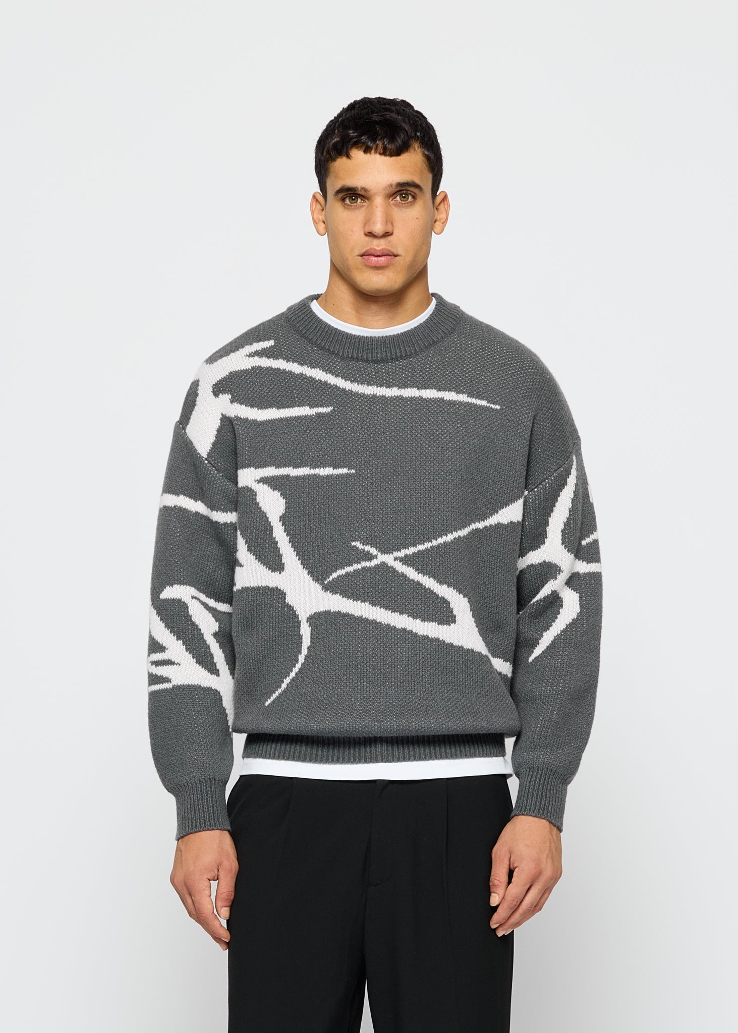 Jacquard Knit Sweater