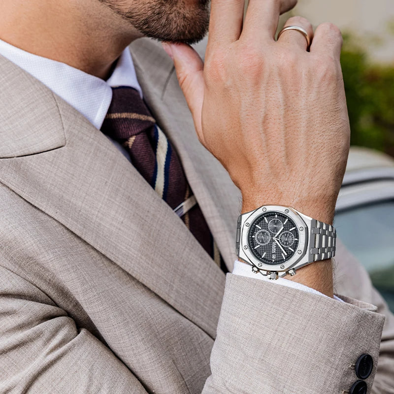 Astra Noir Chronograph Watch