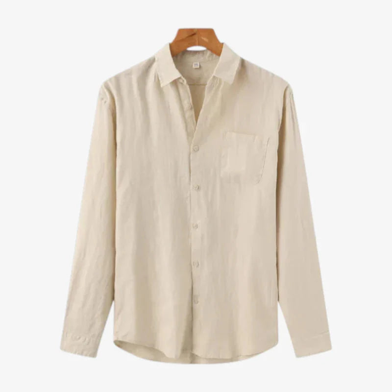 Old Money Linen Long-Sleeve Shirt