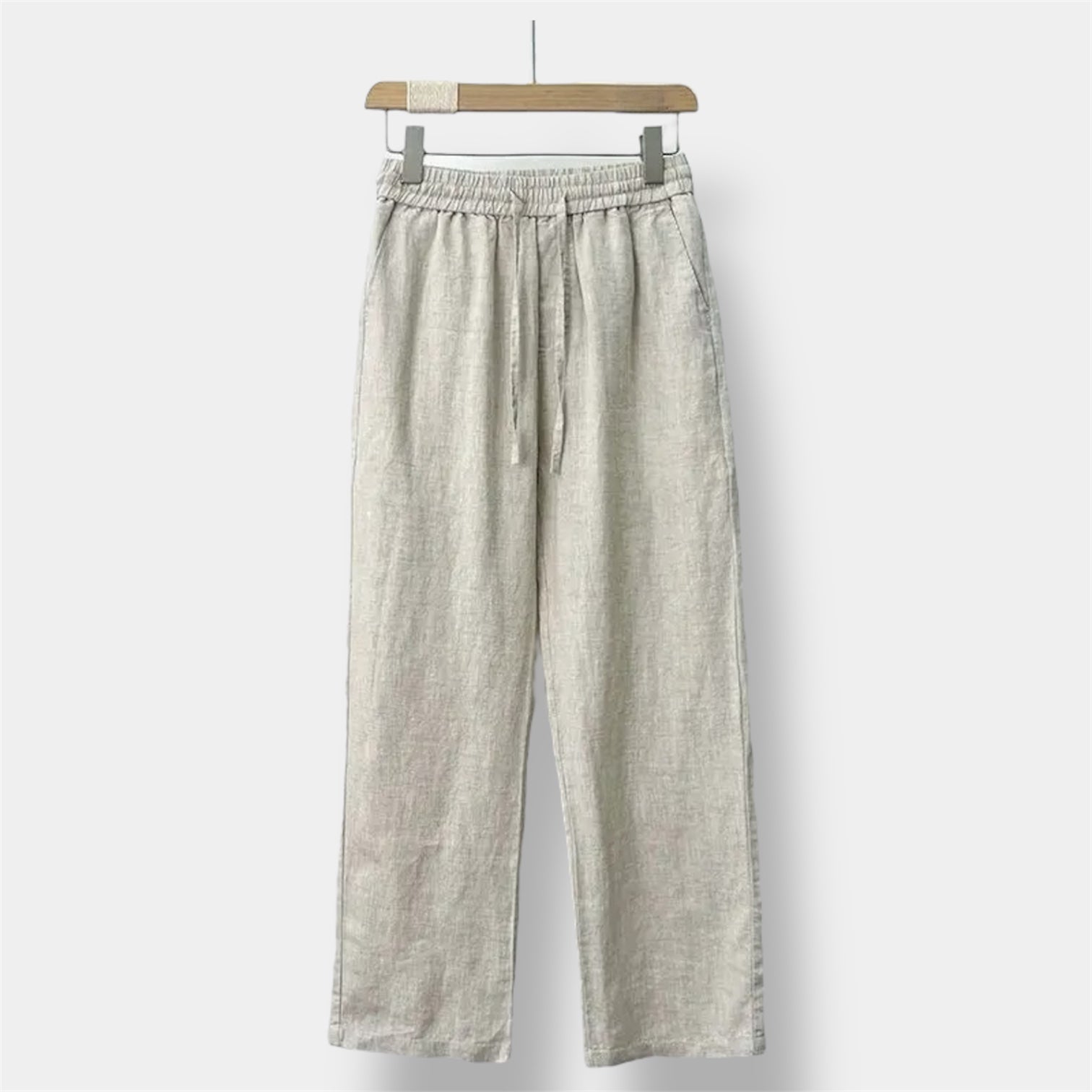 OLD MONEY Straight Fit Linen Pant