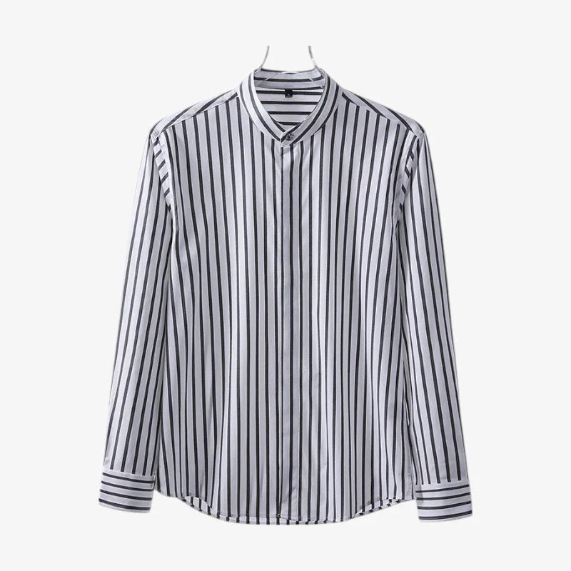 Linen Blue Dress Shirt