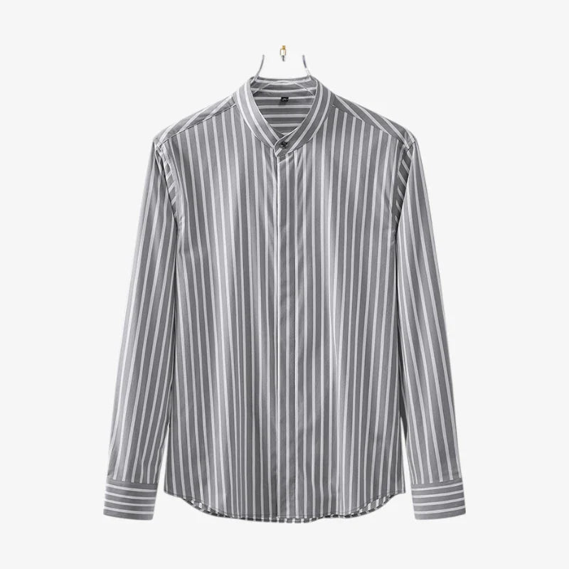 Linen Blue Dress Shirt