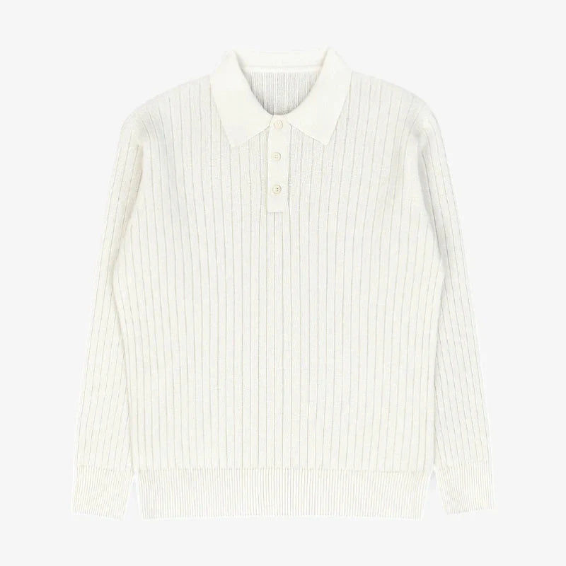 Men’s Knit Long Sleeve Polo