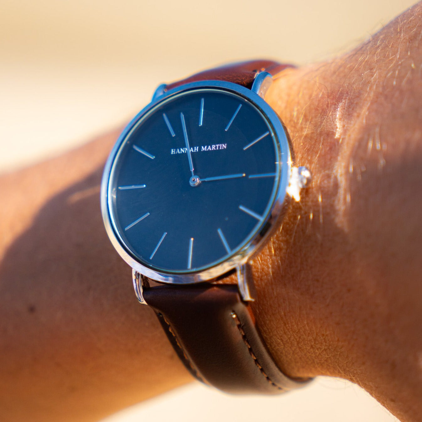 Old Money Slim Leather Watch