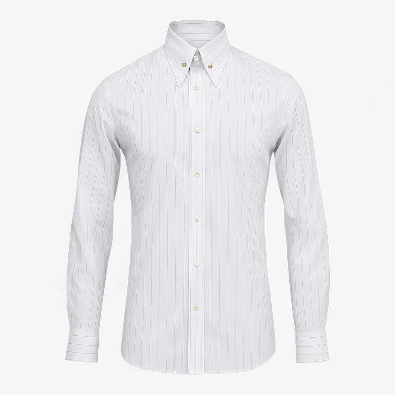 Old Money Striped Broadcloth Shirt