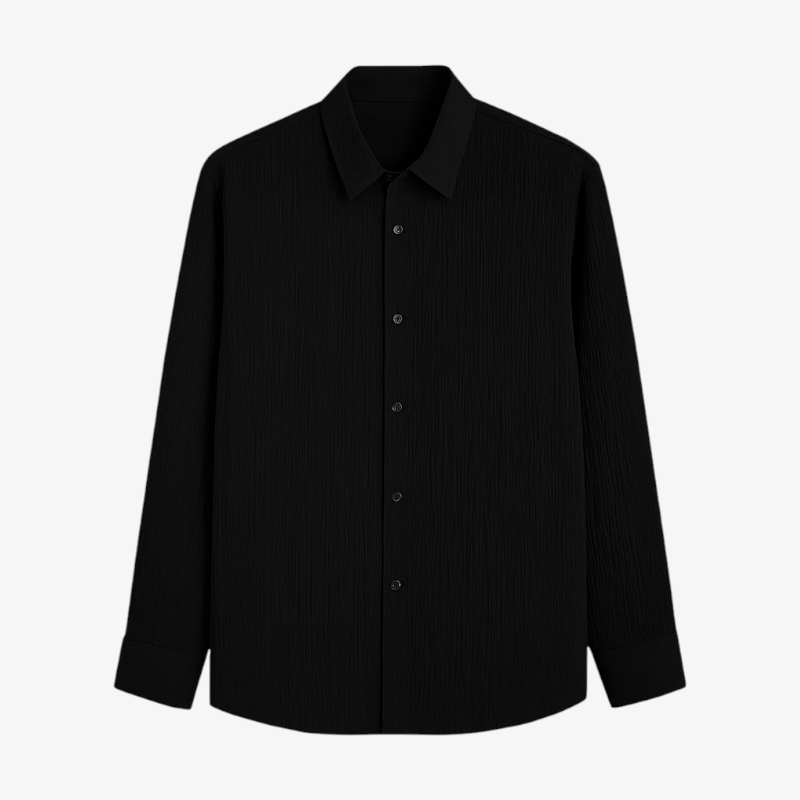 Old Money Textured Button-Up Shirt