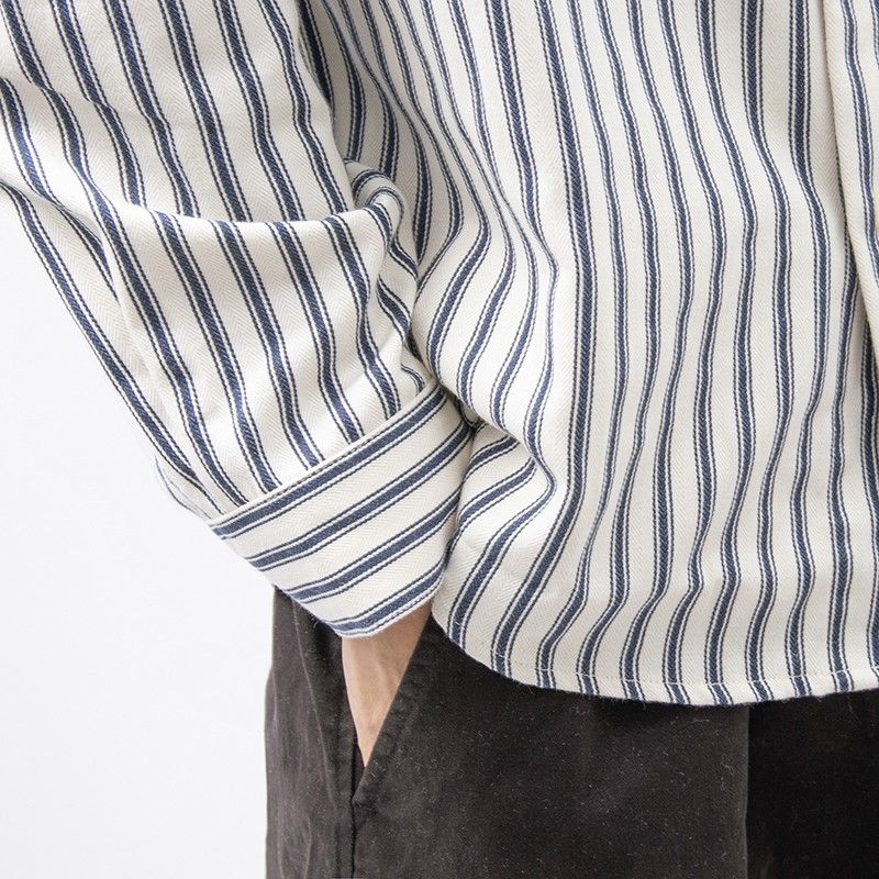 Old Money Vertical Stripe Button-Up Shirt