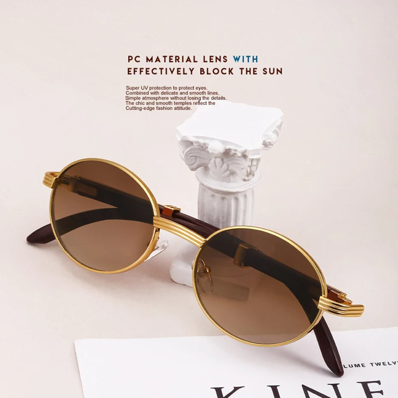 Old Money Wooden Arm Sunglasses