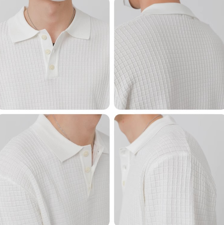 Old Money waffle polo