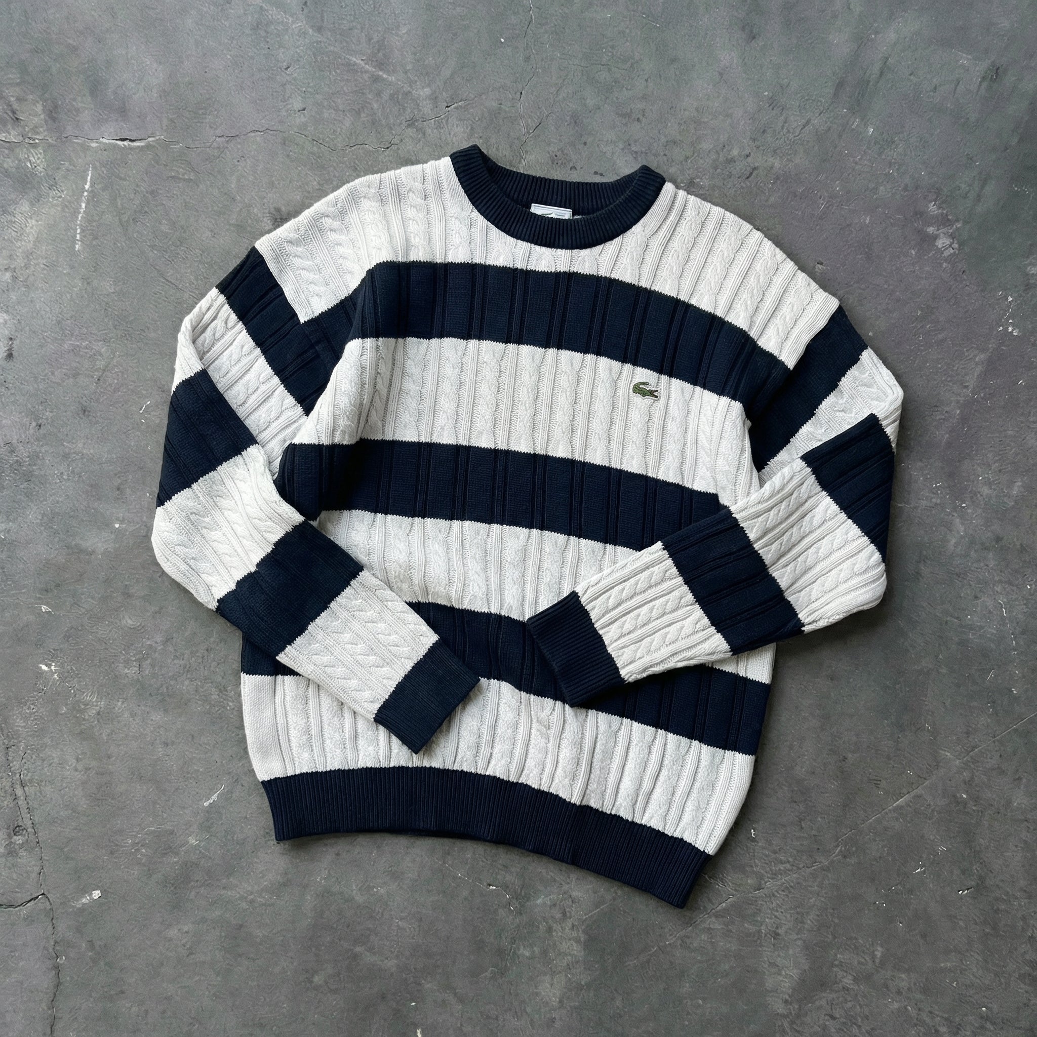 Lacoste Sweater navyblue/white