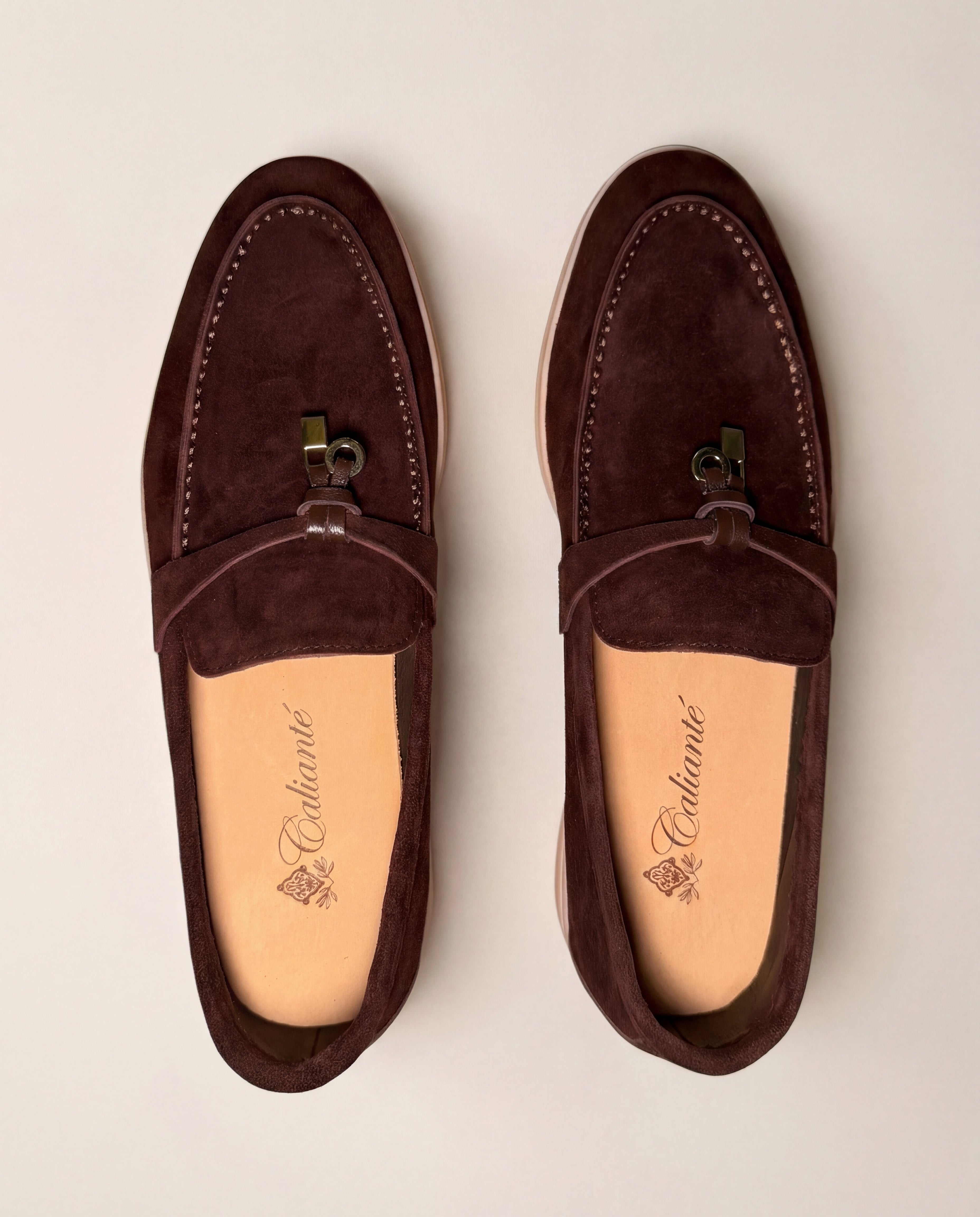 Klassische Amulett Loafer Damen - Espresso Braun