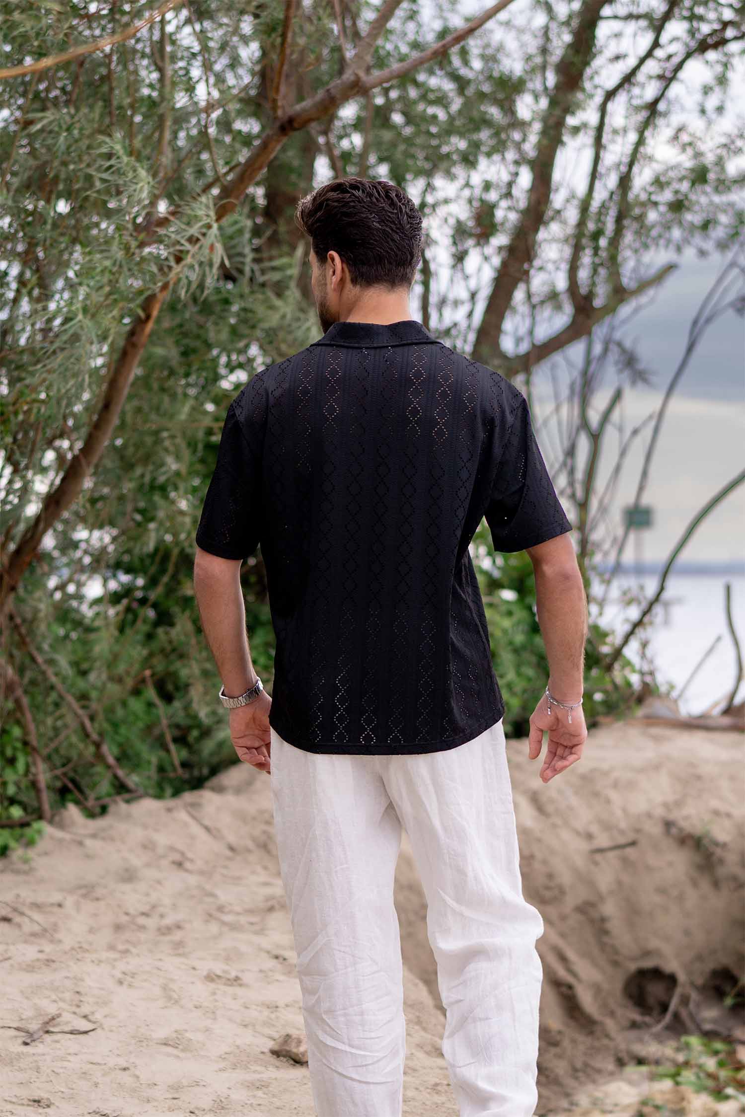 JACQUARD SHORT SLEEVE SHIRT